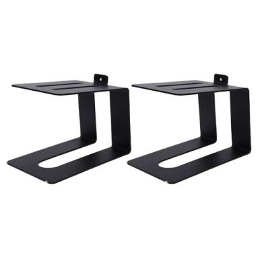 Imagem de Zopsc Suporte de Alto-falante de Mesa, Suporte Ergonômico Elevado para Alto-falante de Computador Com Almofadas de Absorção de Choque, Construção Em Aço, para Audição