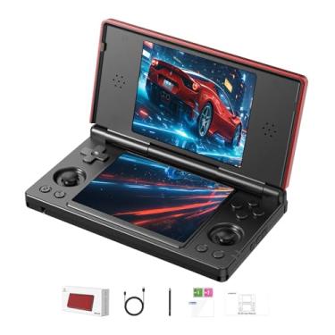 Imagem de GiipGoop RG DS Handheld Game Consoles RG DS Retro Gaming Console Dual-screen Video Game Console 3+32GB Android 14 Portable Pocket Arcade No Card 40000mAh Battery WiFi Bluetooth HD Output Black