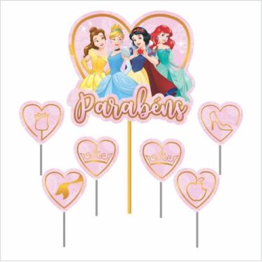 Imagem de Topo de Bolo Impresso - Princesas Disney - 01unidade - Piffer - Rizzo