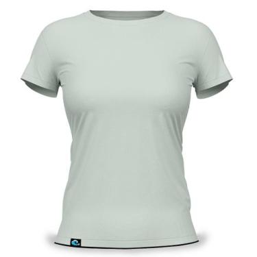 Imagem de Camiseta Feminina Baby Look Básica 100 Algodão Fio 30.1 Penteado Resis