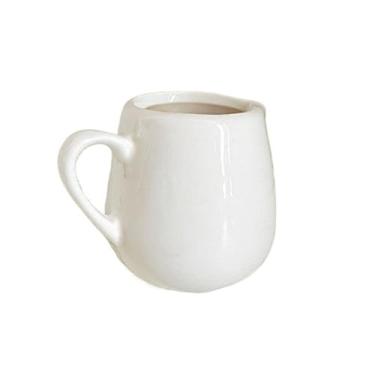Imagem de Molheira, colher de leite de cerâmica, barco de molho com alça, jarro de leite de café, jarro de leite de cerâmica branca (100 ml)