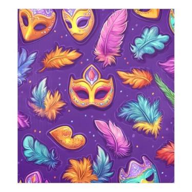 Imagem de Blueangle Capa magnética para lava-louças Mardi Gras, decoração da capa frontal da máquina de lavar louça, adesivos de eletrodomésticos, adesivos de eletrodomésticos, adesivo magnético decorativo de