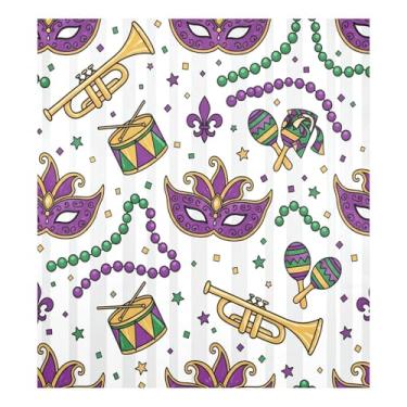 Imagem de Blueangle Capa de ímã de lava-louças padrão Mardi Gras, decoração da capa frontal da máquina de lavar louça, adesivos de eletrodomésticos, adesivos de eletrodomésticos, 58 cm C x 66 cm adesivo