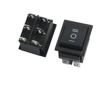 Imagem de 1 peça KCD4 Interruptor tipo de navio interruptor tipo de navio botão liga/desliga placa deformada 4 6 pinos vermelho verde claro 31 x 25 mm 16 A250 V (6 F 3 G B)