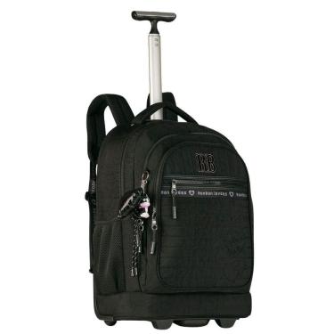 Imagem de Mochila Rebecca Bonbon De Rodinhas Juvenil Escolar Preta