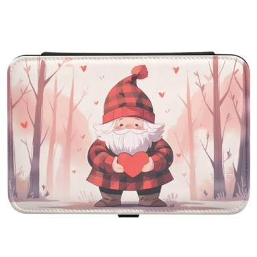 Imagem de Burbuja Caixa de joias de viagem de gnomo dos namorados, presente para mulheres e meninas, estojo de joias portátil de couro PU organizador para brincos, anéis, colares e pulseiras