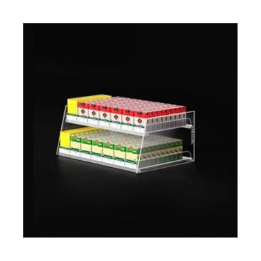 Imagem de Suporte transparente para cigarros 2024 Upgrade - Bandeja de empurrador trapézio de parede/bancada para charutos, uso no varejo, vários tamanhos (56 cm x 29 cm x 18 cm)