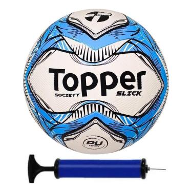 Imagem de Bola Futebol Society Topper + Bomba De Azul