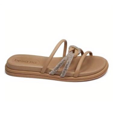 Imagem de Tamanco Beira Rio Nude Ouro Elegância e Conforto 8488123 -, Nude ouro,