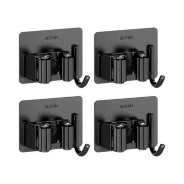 Imagem de Suporte De Parede Em Aço Inoxidável Para Vassouras E Rodos, Organizado