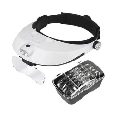 Imagem de Lupa de Cabeça com LED e Faixa de Cabeça, Estilo de Uso com Luz Integr