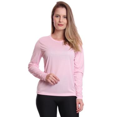 Imagem de Camiseta Feminina Manga Longa Segunda Pele Térmica Proteção Solar UV 50-Feminino