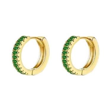 Imagem de Brincos De Argola Huggie Modernos Femininos De Aço Inoxidável Com Base