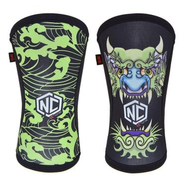 Imagem de Joelheira Alta Performance -  7mm - Oriental Verde- (Par)-Unissex