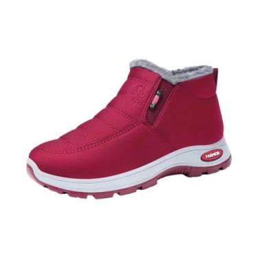 Imagem de Botas De Neve Impermeáveis Femininas De Inverno Com Pelúcia, Quentes, 