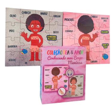 Imagem de Jogo Educativo Montando O Corpo Humano Quebra-Cabeça Meninas