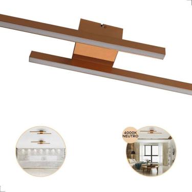 Imagem de Lustre Plafon Kit 75Cm Led 4000K Branco Neutro 18W Bivolt