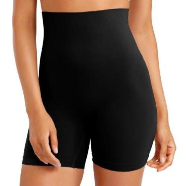 Imagem de Bermuda Short Feminino Microfibra Modelador De Leve Compressão Sem Cos