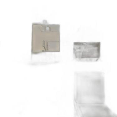 Imagem de Gabinete Vidro 45Cm Iq Inox Cuba Retangular Branco +Torneira