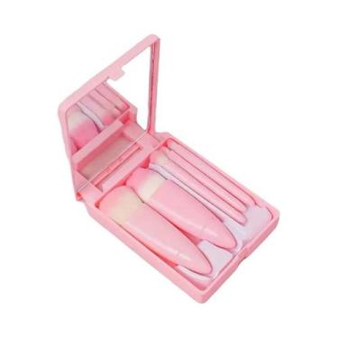 Imagem de Conjunto De 20 Pincéis De Maquiagem Para Delineador, Esfumar, Bochecha