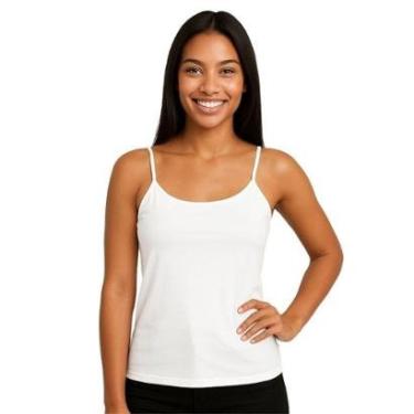Imagem de Blusa Regata Feminina de Alcinha Lisa-Feminino