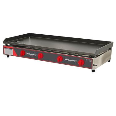 Imagem de Chapa Bifeteira A Gás Light Metalcubas CBG1200L Área 120x52,5cm Chapa 6,4mm Inox 12030G(10329)
