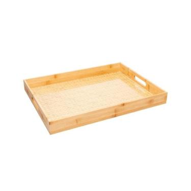 Imagem de Bandeja Wolff de Bambu com Fundo em Treliça 48cm x 35cm