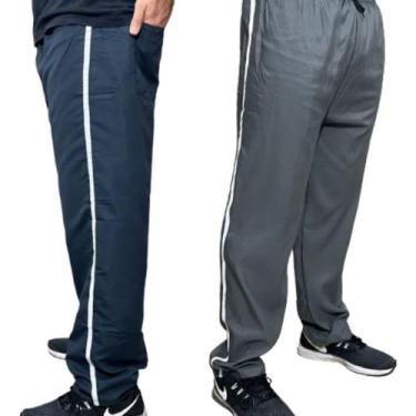 Imagem de Kit 2 Calças Masculinas de Tactel  Conforto e Estilo em Dobro - Fix, M