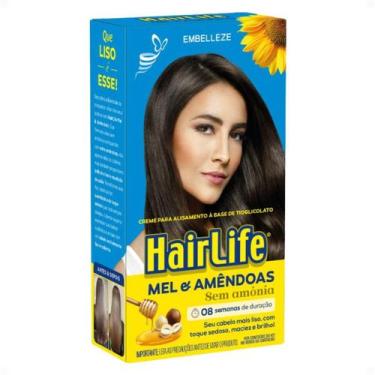 Imagem de Creme Para Alisamento Tioglicolato Embelleze HairLife Mel e Amêndoas