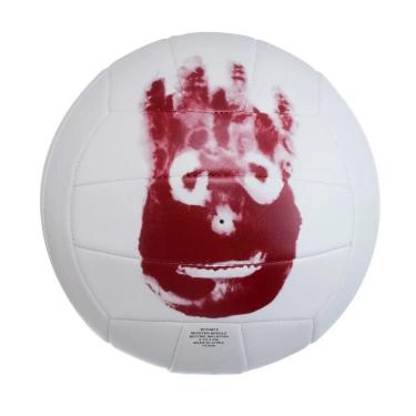 Imagem de Bola Vôlei Wilson Cast Away Filme Náufrago Branco e Vermelho-Unissex