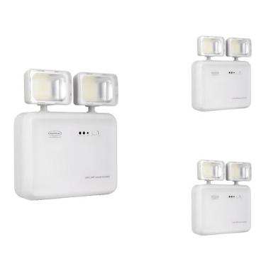 Imagem de 3 Luz De Emergência LED Segurimax Fria Bivolt Recarregável