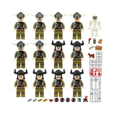 Imagem de Brinquedos De Blocos De Montar Em Forma De Bonecos Humanoides Miniatur