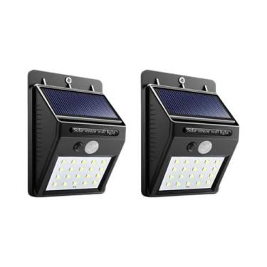 Imagem de Lâmpada Solar Portátil De 20 LEDs Para Iluminação Externa De Jardim, L