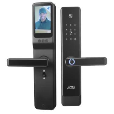 Imagem de Fechadura Digital Biométrica Casa Inteligente Câmera Senha