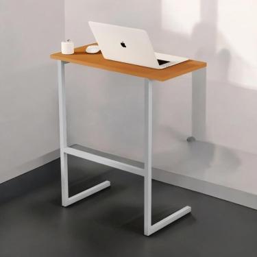 Imagem de Mesa Para Notebook Thor Nature E Cinza Sal Movelaria