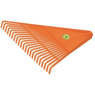 Imagem de Vassoura Plástica Rastelo Laranja 22 Dentes Tramontina - Sem Cabo