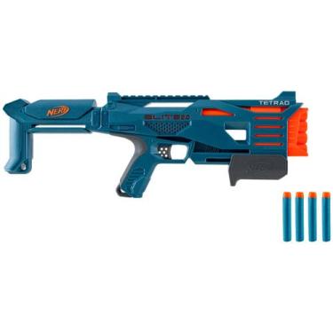 Imagem de Lancador Nerf Elite Tetrad Com 4 Dardos Hasbro F5026