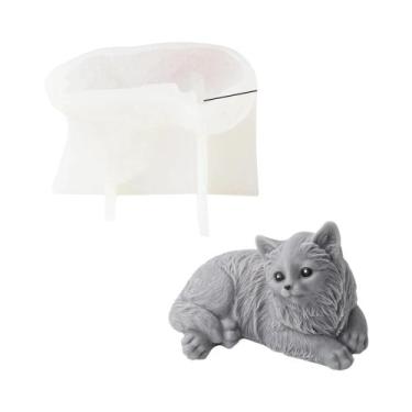 Imagem de Molde De Silicone 3D De Cachorrinho Schnauzer DIY Para Resina, Gesso, 