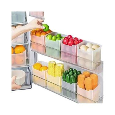 Imagem de Caixas Organizadoras Transparentes Para Geladeira, Livres De BPA, 3 Pe