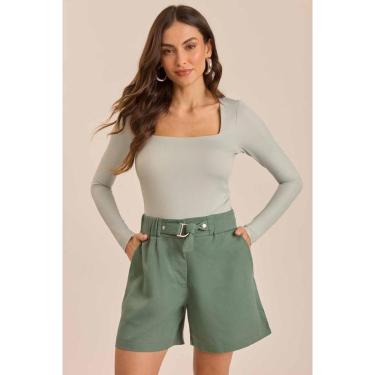 Imagem de BLUSA MANGA LONGA DOCE TRAMA DECOTE QUADRADO FEMININA-Feminino