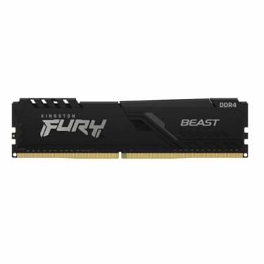 Imagem de KF432C16BB/16 - Memória de 16GB DIMM DDR4 3200Mhz FURY Beast 1,35V 1Rx8 288 pinos para desktop/gamers, Preto