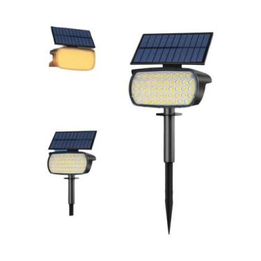 Imagem de Refletores Solares À Prova d'Água Com 72 LEDs, Luz Solar Automática Pa