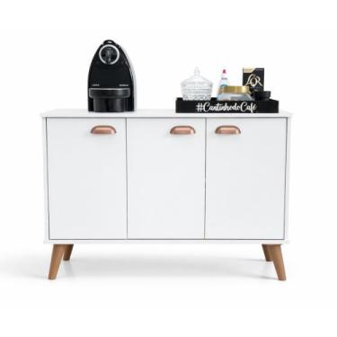 Imagem de Buffet 3 Portas 90cm Para Cozinha e Sala de Jantar Cantinho do Café - 