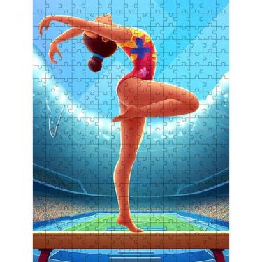 Imagem de Quebra-cabeça Infantil Ginástica Olímpica 300 Peças Mdf