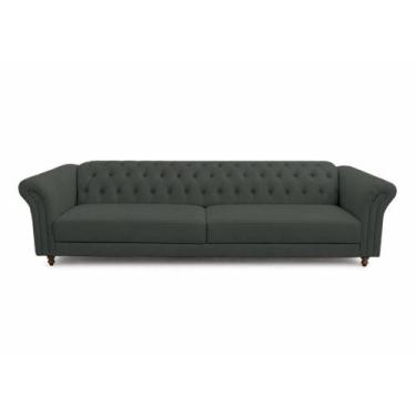 Imagem de Sofá Decorativo Sala de Estar Chesterfield 2 Lugares 180cm material si