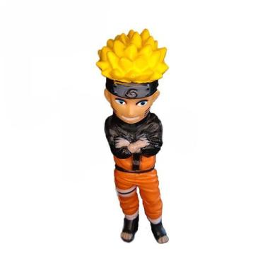 Imagem de Kit Boneco e Caneca Naruto Shippuden Time 7 15CM e 350ML Licenciado INMETRO Laranja Tiktoys