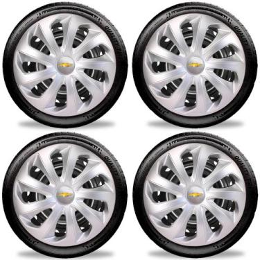 Imagem de Calota Esportiva Velox Aro 14 Prata Gm Corsa Celta Prisma - Elitte