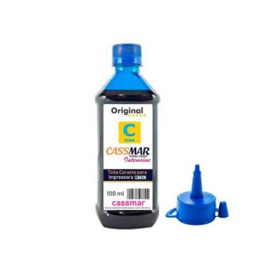 Imagem de Tinta de impressora Compatível Canon Cyan 100ml - CASSMAR