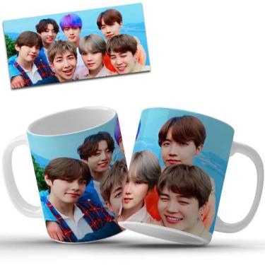 Imagem de Caneca Personalizada Grupo BTS V Jimin Suga Jin RM J-Hope - Gringos Ho