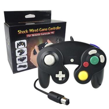 Imagem de Controle Para Game Cube Nintendo Wii/U Switch Computador Preto - TechB